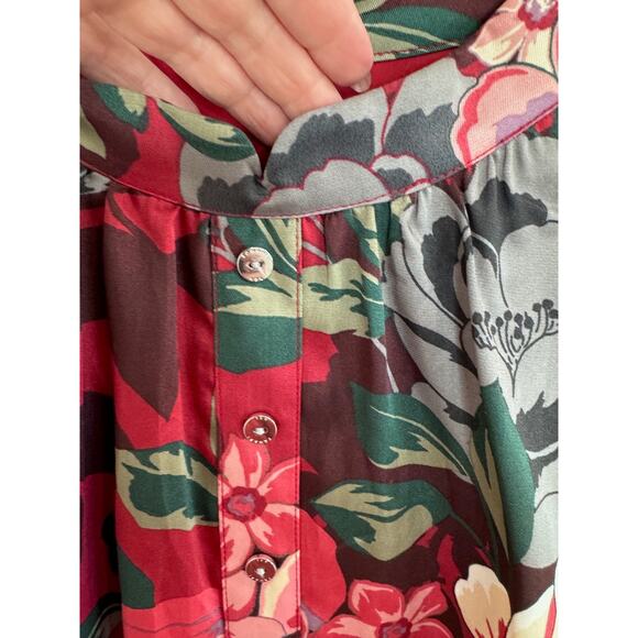 Long Sleeve Belted Tahari Dress-Size 14 - Picture 5 of 8